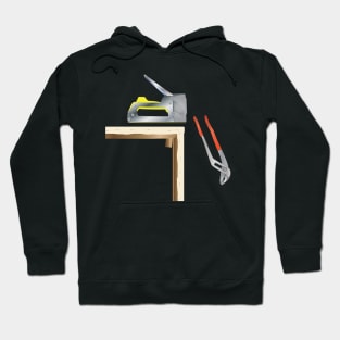 Staple Gun And Pliers Hoodie